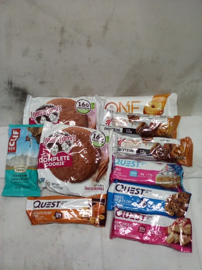 Qty 10 Protein Bar Variety Lot