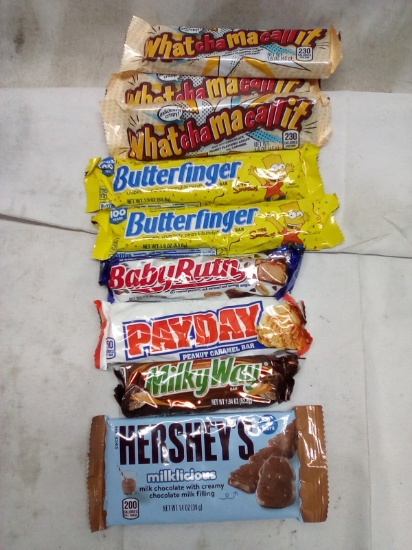 Qty 9 Candy Bar Variety Lot