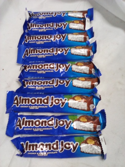 Qty 9 Almond Joy Candy Bars