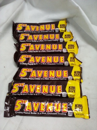 Qty7-5th Avenue King Size Candy Bars