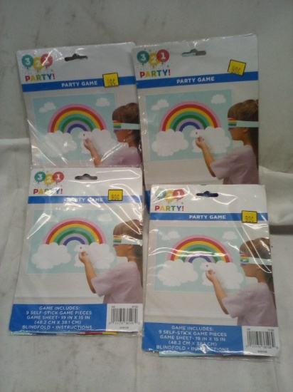 Qty 4 Rainbow Party Games