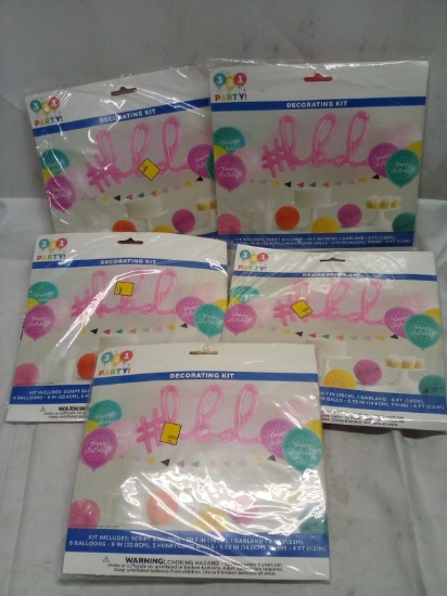 Qty 5 #hbd Decorating Kit