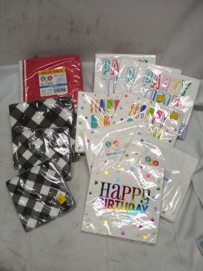 Qty 12 Various Paper Napkins