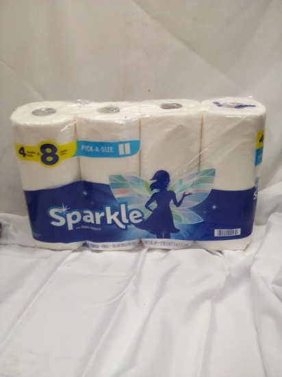 4 rolls double rolls paper towels