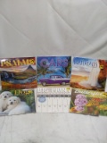Lot of 6 Assorted Theme 2025 Calendars