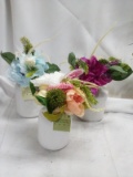 Set of 3 Artistry Designs 10”T Tabletop Decorative Artificial Plants