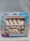 10Pc Princess Porcelain Royal Tea Set for Ages 8+