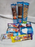Qty 9 Cereal Bar Lot- Rice Krispies, Cinnamon toast Crunch, Golden Grahams