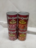 Qty 4 Van Camp’s Pork And Beans 15oz