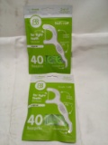 Qty 2 Fresh Mint Floss Picks 40ct