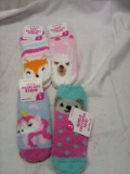 4 Pairs of Girls 7-3 Cozy Critter Socks