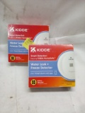 Pair of Kidde Smart Detection Water Leak+Freeze Detectors