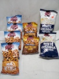 8Pc Uncle Rays Lot-(4) Pretz.,(2)Hon. Must.&Onion Pret.,(2)Wht Ched. Popcorn