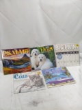 Lot of 5 Assorted Theme 2025 Calendars