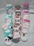 9 Pairs of Assorted Womens Cozy Critter Socks