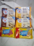 Qty 7 Sugar Wafer Cookies- Chocolate Vanilla Strawberry