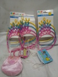 Qty 3 Headband 4pk/ Purse w/accessories/Bead Necklaces
