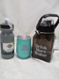 Qty 3 Water Bottle/Tumbler Lot
