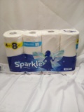4 rolls double rolls paper towels
