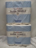 Qty 2 Paper Towels 2 Ply 3 Rolls