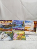 Lot of 6 Assorted Theme 2025 Calendars