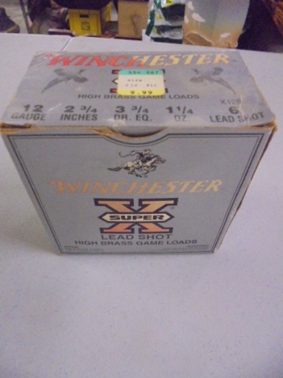 23 Round Box of Winchester Super X 12ga Brass Game Loads