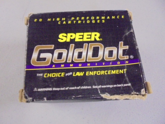 19 Round Box of Speer Gold Dot 50 AE