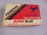 5 Round Box of Federal 12ga Magnum Hollowpoint Super Slugs