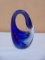 Beautiful Cobalt Art Glass Swan