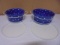 2pc Set of Temptations Blue Polka Dot Baking Dishes w/ Lids & Metal Racks