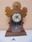 Beautiful Antique E Ingraham & Co Wood Case Clock w/ Key