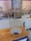 Small Metal Round 3 Tier Side Stand w/ 3 Mirrored Glass Shelves