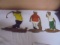 Set of 3 Vintage Sexton Cast Aluminum Golfer Wall Plaques