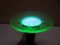 Green Depression Uranium Glass Saucer