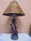 Beautiful Giraffe & Palm Tree Table Lamp