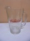 Heavy Glass Budweiser Beer Pitcher