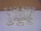 Set of 6 Vintage Iridescent Cordials