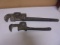2 Antique Pipe Wrenches