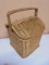 Wicker Doubled Lighted Sewing/Knitting Basket