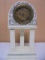 Vintage Porcelain 3 Pillar Wind-Up Clock