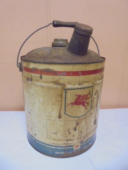 Vintage Socony-Vacuum Pegasus 5 Gallon Metal Can