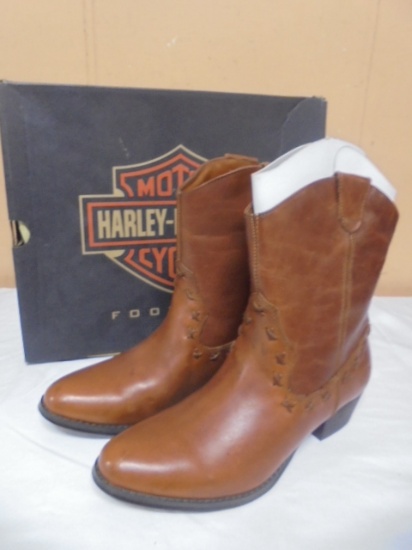 Brand New Pair of Ladies Harley-Davidson Leather Boots
