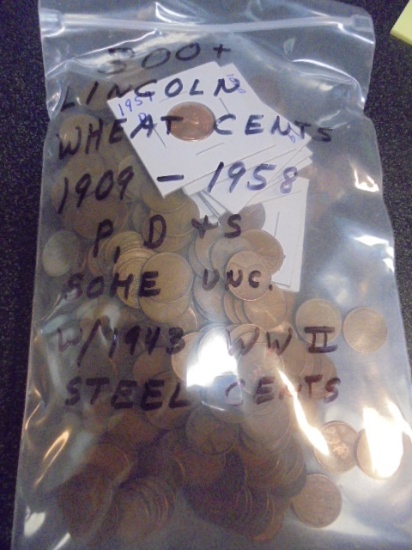 300+ Lincoln Wheat Cents