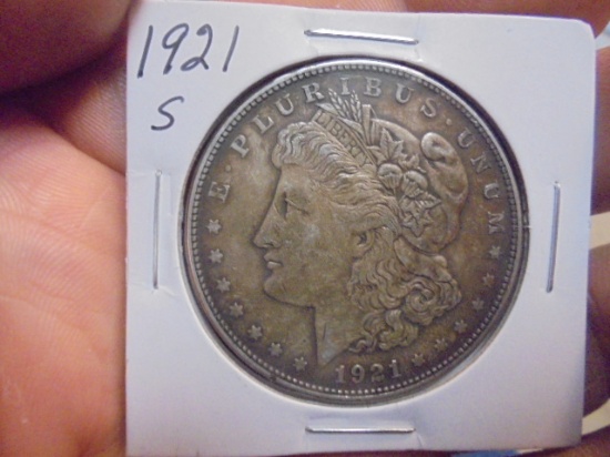 1921 S Mint Morgan Silver Dollar
