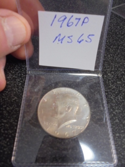 1967 P Mint 40% Silver Kennedy Half Dollar