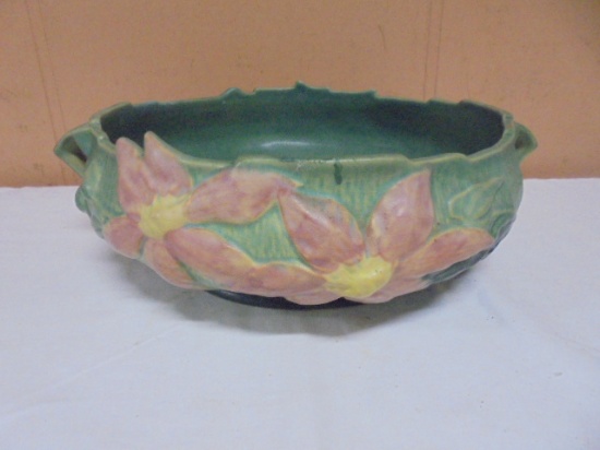 Vintage Roseville USA Pottery Clematis Bowl