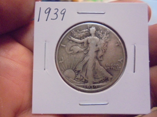 1939 Silver Walking Liberty Half Dollar