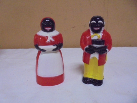 Vintage Aunt Jemima & Uncle Moses Salt & Pepper Shakers