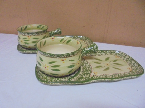 Set of 2 Temptations Old World Soup & Sandwich Sets