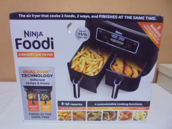 Ninja Foodi 2 Basket/8qt Capacity Air Fryer